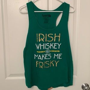Women’s “Irish Whiskey Makes Me Frisky” Tank Top